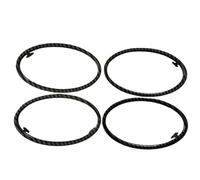 Rifiniture Interne Aria Condizionata ABS Finiture Cromate Decorazione Presa Cerchio Anello Accessori Auto 4 PZ Per Ford Per Focus 2 2005 2006 2007 2008 2009-2013 Cornici Interno Cruscotto(Carbon Fiber