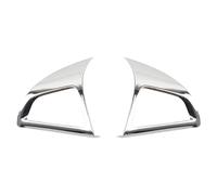 Rifiniture Interne Auto 2PCS Per Chevrolet Per Cruze Per Berlina Per Hatchback 2009-2015 Auto Chrome Volante Copertura Protettiva Trim Adesivo(B Mirror silver)