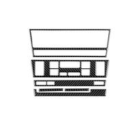 Rifiniture interne Auto Aria Condizionata AC Pannello CD Riscaldamento Del Sedile Rivestimento Interno Decor Carbon Look Adesivo Per Serie 5 M5 E39 1998-2003 (Colore : Nero, Taglia : RHD)