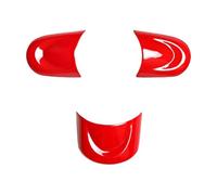 Rifiniture interne auto Compatibile Con Mini Per Cooper Per R56 R55 Per Clubman 2007 2008 2009 2010 2011 2012 2013 Coprivolante Decorativo Adesivo Protettivo(Rosso,Size 2)