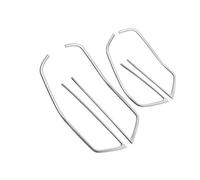 Rifiniture Interne Auto Per A4 Per B9 2017 2018 Interni LHD Car Porta Bracciolo Finiture Vetri Finestrini Pulsanti Sollevamento Adesivi Telaio(Silver A)