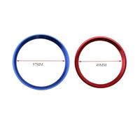 Rifiniture Interne Auto Per Benz Per GLE Per CLA Per GLA W213 W246 W205 C117 Volante Per Auto Centro Emblema Decorazione Anelli Adesivi Copertura(49mm silver)