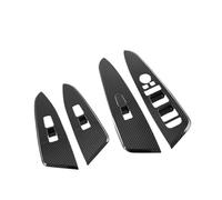 Rifiniture interne auto Per Kia Per Sportage NQ5 2022 2023 Finestra Di Automobile Interruttore Di Sollevamento In Vetro Pannello Bracciolo Decorazione Trim Adesivo Accessori Interni Auto(Carbon fiber)