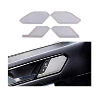 Rifiniture Interne Auto Per VW Per TIGUAN Per Tiguan Per MK2 2017 2018 2019 2020 2021 2022 Chrome Car Door Audio Altoparlante Trim Copertura Interna Striscia Decorativa(Chrome Silver)