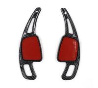 Rifiniture interne per auto 2 Pezzi/lotto Volante Sportivo Per Auto Cambio Automatico Per A3 A4 A5 S3 S4 S5 SQ5 SQ7 Q2 Q3 Q5 Q7 Per TT TTS ABS Carbon strisce decorative per auto(Carbone nero)