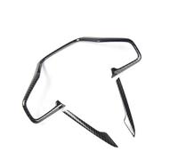 Rifiniture Interne per Auto 3 Pezzi per Civic 10th 2016 2017 2018 in Fibra di Carbonio Stile Volante Auto Copertura Adesivi Finiture Accessori Auto Interni Accessori Interni Auto(Cabon Look)