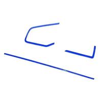 Rifiniture interne per auto 3 Pezzi/set LHD RHD Console Interna Auto Cruscotto Centrale Cornice Striscia Decorazione Per Civic 10a Generazione 2016-2019 2020 2021 Interne Decorative(RHD)