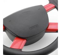 Rifiniture interne per auto 4 Pezzi/set Per Ford Per Focus 2 Mk2 2005-2011 ABS Auto Volante Pannello Paillettes Copertura Adesivi Accessori strisce decorative per auto(Rosso)