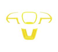 Rifiniture interne per auto Accessori Per La Copertura Decorativa Del Volante Per Dodge Per Durango 2014-2022 Per Per Charger Per Challenger 2015-2022 strisce decorative per auto(Giallo)
