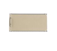 Rifiniture interne per auto Copertura Avvolgibile Con Cerniera Per Portabicchieri Per Console Per Mercedes Per Benz W204 Classe C W212 Classe E C180 C200 C220 E200 E260 Accessori Interni Auto(Beige)