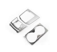 Rifiniture interne per auto Copertura Del Portabicchieri Dell'acqua Per Pannello Del Cambio Per Mazda CX-5 CX5 KF 2017 2018 2019 2020 2021 2022 2023 2024(Argento)