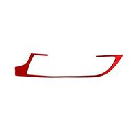 Rifiniture interne per auto Per A6 Per A7 2012-2018 Adesivi Per Bocchette Dell'aria Condizionata Centrale In Fibra Carbonio Strisce Decorative Interni Auto(Red)