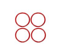 Rifiniture interne per auto Per BMW Serie 3 GT F30 F34 2013-2018 Accessori Interni Auto Porta Clacson Decorazione Anello Cornice Copertura Adesivi Accessori L'Interno Dell'Auto(Rosso)