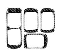 Rifiniture interne per auto Per Cayenne 2003 2004 2005 2006 2007 2008 2009 2010 Pannello Del Telaio Pulsante Di Sollevamento Finestrino Cornici dei Interno(Nero)