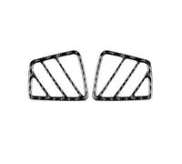 Rifiniture interne per auto Per Ford Per Explorer 2011 2012 2013 2014 Adesivi Per Prese D'aria Laterali Del Cruscotto In Fibra Di Carbonio(Nero)