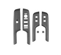 Rifiniture interne per auto Per Hyundai Per KONA 2024+ Pannello Bracciolo Della Portiera Dell'auto Interruttore Sollevamento Vetro Finestrino Cornice Finitura In Fibra Carbonio