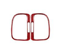 Rifiniture interne per auto Per VW Per Golf 6 Per Gti R MK6 2008-2012 Pannello Strumenti Auto Sinistra Destra Bocchette Aria Adesivi Decorativi Accessori strisce decorative per auto(Rosso)