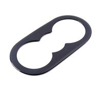 Rifiniture interne per auto Per VW Per Tiguan MK2 2017-2019 Rivestimento Portabicchieri Per Sedile Posteriore Adesivo Interno In Acciaio Inossidabile strisce decorative per auto(Nero)