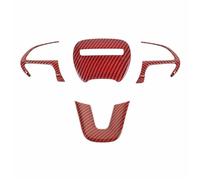 Rifiniture interne per auto Rivestimento Coprivolante Per Modelli 2015-2021 Per Dodge Per Challenger Per Charger Per Durango Per Jeep Per Grand Cherokee SRT8 strisce decorative per auto(Red Carbon)