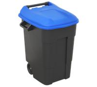 Rifiutare/Bidone Dei Rifiuti con Ruote 100L - Blu - Sealey BM100B Nuovo