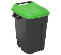 Rifiutare/Bidone Dei Rifiuti con Ruote 100L - Verde - Sealey BM100G Nuovo