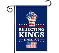 [ ] Rifiuto Kings Since 1776 Bandiera No Kings In American Garden Flag Politico Anti Felon Regali Outd