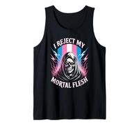 Rifiuto la mia carne mortale Transgender Pride Reaper Identity Canotta