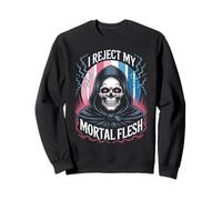 Rifiuto la mia carne mortale Transgender Pride Reaper Identity Felpa