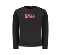 Rifle Black Cotton Men's Crewneck Sweater - M