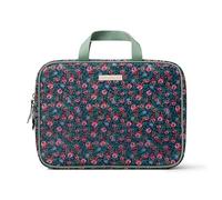 RIFLE PAPER CO. Beauty case da viaggio, l'unità include tasche per riporlo, basta un panno per pulirla facilmente, accessorio da viaggio unico, motivo stilizzato, rosa floreale, Pink, Rosa floreale