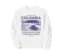 Riflessi del Fiume di Washington D.C. e Potere Scritto Felpa