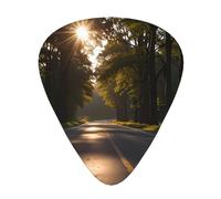 Riflessi di alberi Plettri per chitarra di dimensioni sottili, medie e spesse, set da 12 pezzi, adatto per chitarra elettrica e strumenti vari