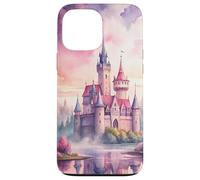Riflessi magici del castello rosa delle fiabe Custodia per iPhone 13 Pro Max