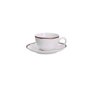Riflessi Set 6 Tazzine Caffè Con Piattini Porcellana New Bone China 100cc