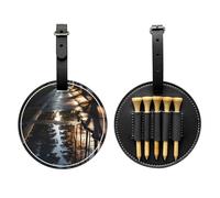 Riflessione degli alberi nero golf tee Storage Bag, multifunzionale golf tee Storage Bag per gli uomini, materiale durevole dell'unità di elaborazione