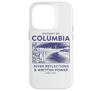 Riflessioni sul fiume del distretto di Columbia e potere scritto Custodia per iPhone 14 Pro