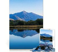 Riflesso di montagna in un lago tranquillo Puzzle difficile per adulti da 1000 pezzi Gioco di logica Divertimento rilassante Opera d'arte ben definita (50x75cm)