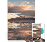 Riflesso di montagna nell'acqua al tramonto Puzzle per adulti da 1000 pezzi Logic Boost Toy Group Sorpresa di compleanno Premium Edge (38x52cm)