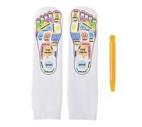 Riflessologia, massaggio ai piedi e strumenti, calze con mappa a punti di pressione, massaggiatore per piedi in cotone, per adulti, donne, uomini, casa, spa dopo l'allenamento