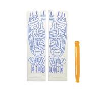 Riflessologia | terapeutici con strumento di massaggio con riflessologia inglese | Stampa di per diagrammi | Rimedi per piedi per donne e uomini