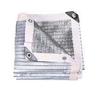 Riflettente 75% Alluminio Ombra Panno con Occhielli Resistente UV Giardino Esterno Uso Colore Argento Dimensioni 1x6m Protezione Solare e