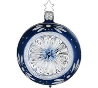 Riflettente Natale Blütenglanz Midnight Blue Ø 8cm Vetro Inge Christbaumsc