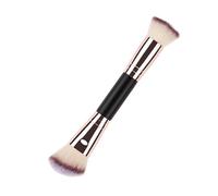 Rifletto per correttore - Brush a doppia entusiasta di polvere per miscelazione di bellezza | Pennello per il viso per trucco per crema portatile per l'applicazione di contorni, bronzing e ombretto, p