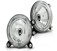 Faro Anabbaglianti Angel Eyes Tuning Tec LED per VW Golf 1 Golf 2 Cromati LPVW72