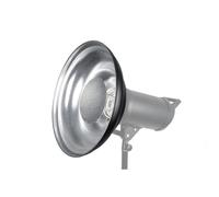 Riflettore Beauty Dish 41cm per Bowens con Griglia e Diffusore | in alluminio, superficie interna argento, luce uniforme e ombre naturali, per moda e ritratti, include panno morbido
