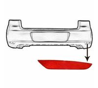 Riflettore catarifrangente posteriore destra GOLF VI 2008-2012 non per GTI GT