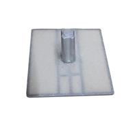 Riflettore Catarifrangente stradale in alluminio calpestabile da veicoli - 100x1