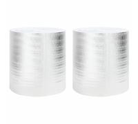 vidaXL Riflettore di calore per termosifoni 2 pz Argento 25 x 0,5 m