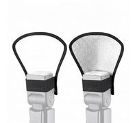 Riflettore diffusore flash bifacciale, confezione da 2, universale, modificatore di luce morbida per flash fotocamera