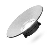 Riflettore diffusore luce in lega alluminio per la fotocamera lampeggiante fornisce un ' illuminazione grandangolare 120 gradi migliora riflesso della foto leggera